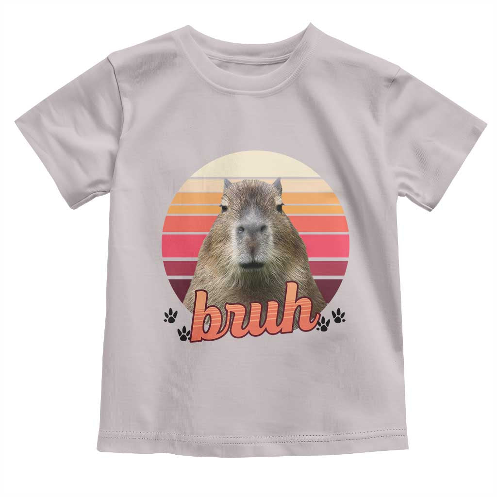Capybara Lover Toddler T Shirt Funny Bruh Meme Animal Humor Gift - Wonder Print Shop