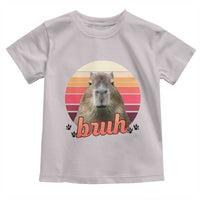 Capybara Lover Toddler T Shirt Funny Bruh Meme Animal Humor Gift - Wonder Print Shop