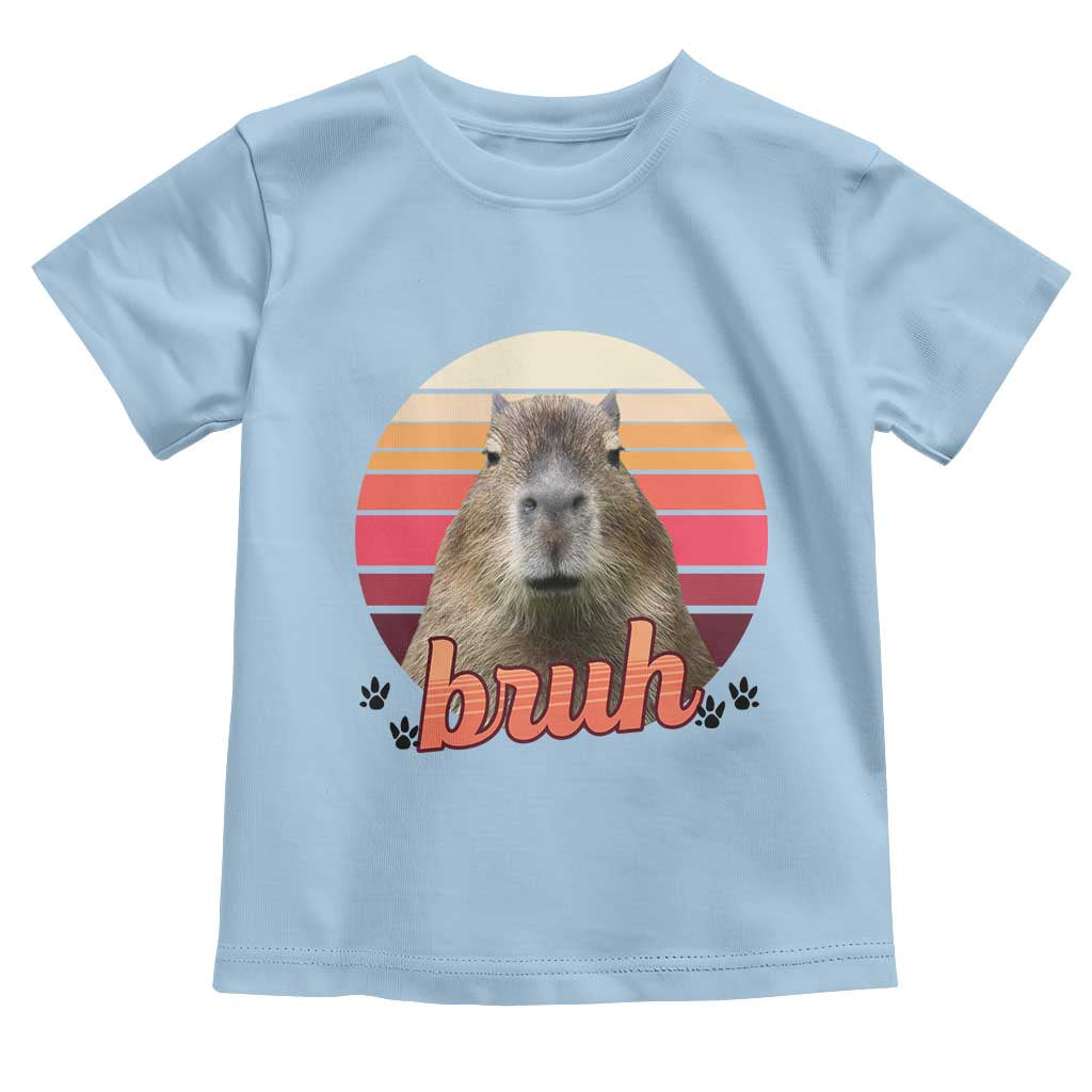 Capybara Lover Toddler T Shirt Funny Bruh Meme Animal Humor Gift - Wonder Print Shop