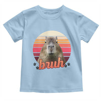 Capybara Lover Toddler T Shirt Funny Bruh Meme Animal Humor Gift - Wonder Print Shop