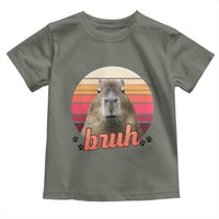 Capybara Lover Toddler T Shirt Funny Bruh Meme Animal Humor Gift - Wonder Print Shop