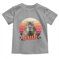 Capybara Lover Toddler T Shirt Funny Bruh Meme Animal Humor Gift - Wonder Print Shop