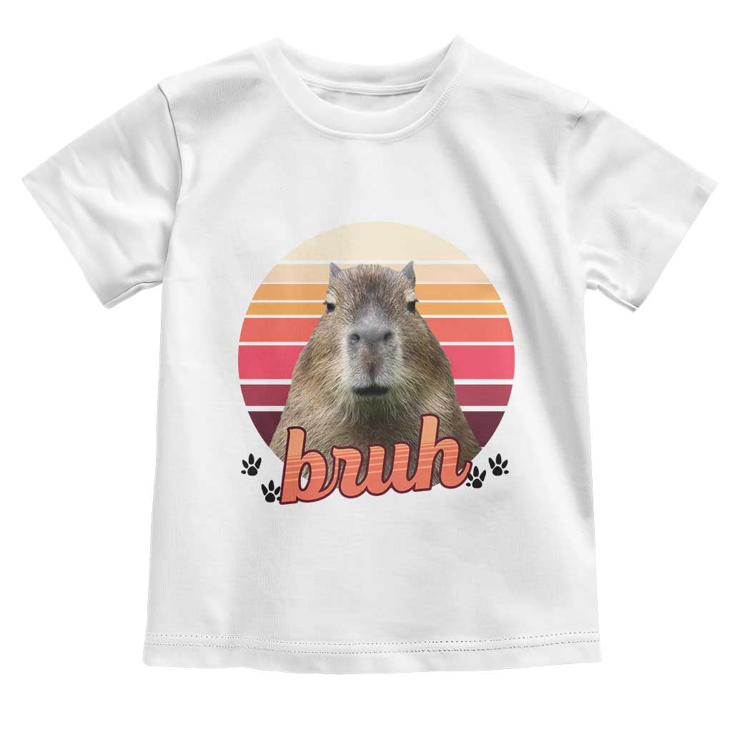 Capybara Lover Toddler T Shirt Funny Bruh Meme Animal Humor Gift - Wonder Print Shop