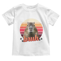 Capybara Lover Toddler T Shirt Funny Bruh Meme Animal Humor Gift - Wonder Print Shop