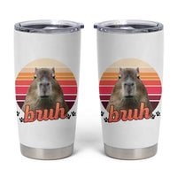 Capybara Lover Tumbler Cup Funny Bruh Meme Animal Humor Gift