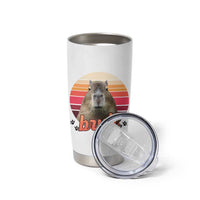 Capybara Lover Tumbler Cup Funny Bruh Meme Animal Humor Gift
