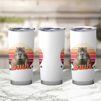 Capybara Lover Tumbler Cup Funny Bruh Meme Animal Humor Gift
