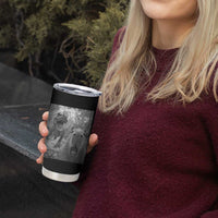Funny Capybara Selfie With Dinosaur Meme Tumbler Cup Animal Humor Gift