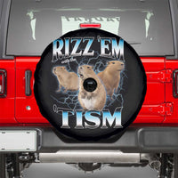 Autism Capybara Spare Tire Cover Funny Rizz Em With The Tism - Wonder Print Shop