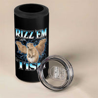 Autism Capybara 4 in 1 Can Cooler Tumbler Funny Rizz Em With The Tism