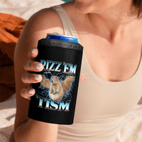 Autism Capybara 4 in 1 Can Cooler Tumbler Funny Rizz Em With The Tism