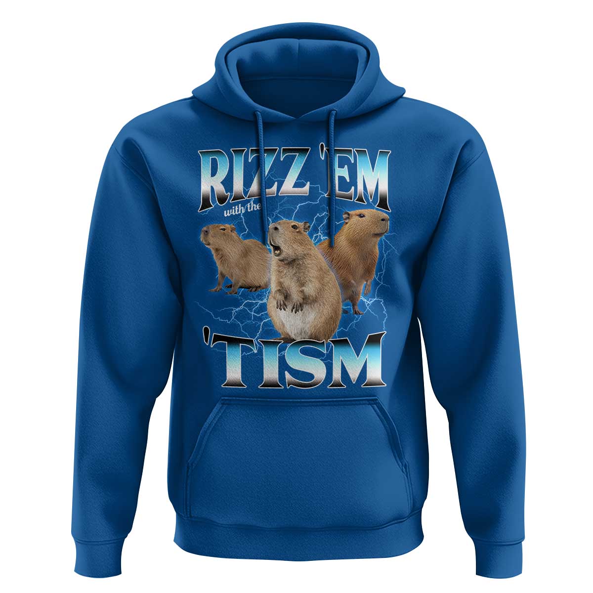 Autism Capybara Hoodie Funny Rizz Em With The Tism - Wonder Print Shop