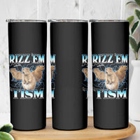 Autism Capybara Skinny Tumbler Funny Rizz Em With The Tism