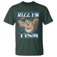Autism Capybara T Shirt Funny Rizz Em With The Tism - Wonder Print Shop