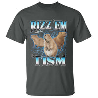 Autism Capybara T Shirt Funny Rizz Em With The Tism - Wonder Print Shop