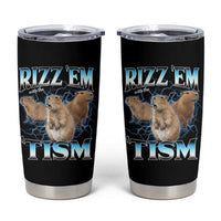Autism Capybara Tumbler Cup Funny Rizz Em With The Tism