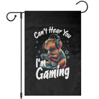 Funny Gamer Capybara Garden Flag Can Not Hear You I Am Gaming - Wonder Print Shop