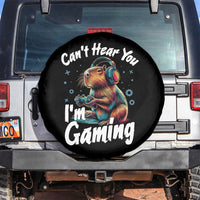 Funny Gamer Capybara Spare Tire Cover Can Not Hear You I Am Gaming - Wonder Print Shop