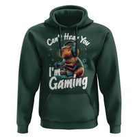 Funny Gamer Capybara Hoodie Can Not Hear You I Am Gaming - Wonder Print Shop
