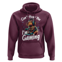 Funny Gamer Capybara Hoodie Can Not Hear You I Am Gaming - Wonder Print Shop