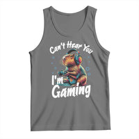 Funny Gamer Capybara Tank Top Can Not Hear You I Am Gaming - Wonder Print Shop