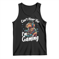 Funny Gamer Capybara Tank Top Can Not Hear You I Am Gaming - Wonder Print Shop