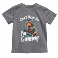 Funny Gamer Capybara Toddler T Shirt Can Not Hear You I Am Gaming - Wonder Print Shop