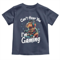 Funny Gamer Capybara Toddler T Shirt Can Not Hear You I Am Gaming - Wonder Print Shop