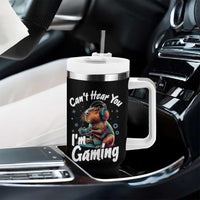 Funny Gamer Capybara Tumbler With Handle Can Not Hear You I Am Gaming