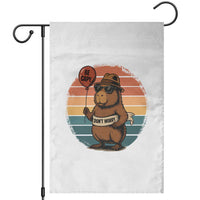Funny Capybara Garden Flag Be Capy Do Not Worry For Animal Lovers - Wonder Print Shop