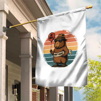 Funny Capybara Garden Flag Be Capy Do Not Worry For Animal Lovers - Wonder Print Shop