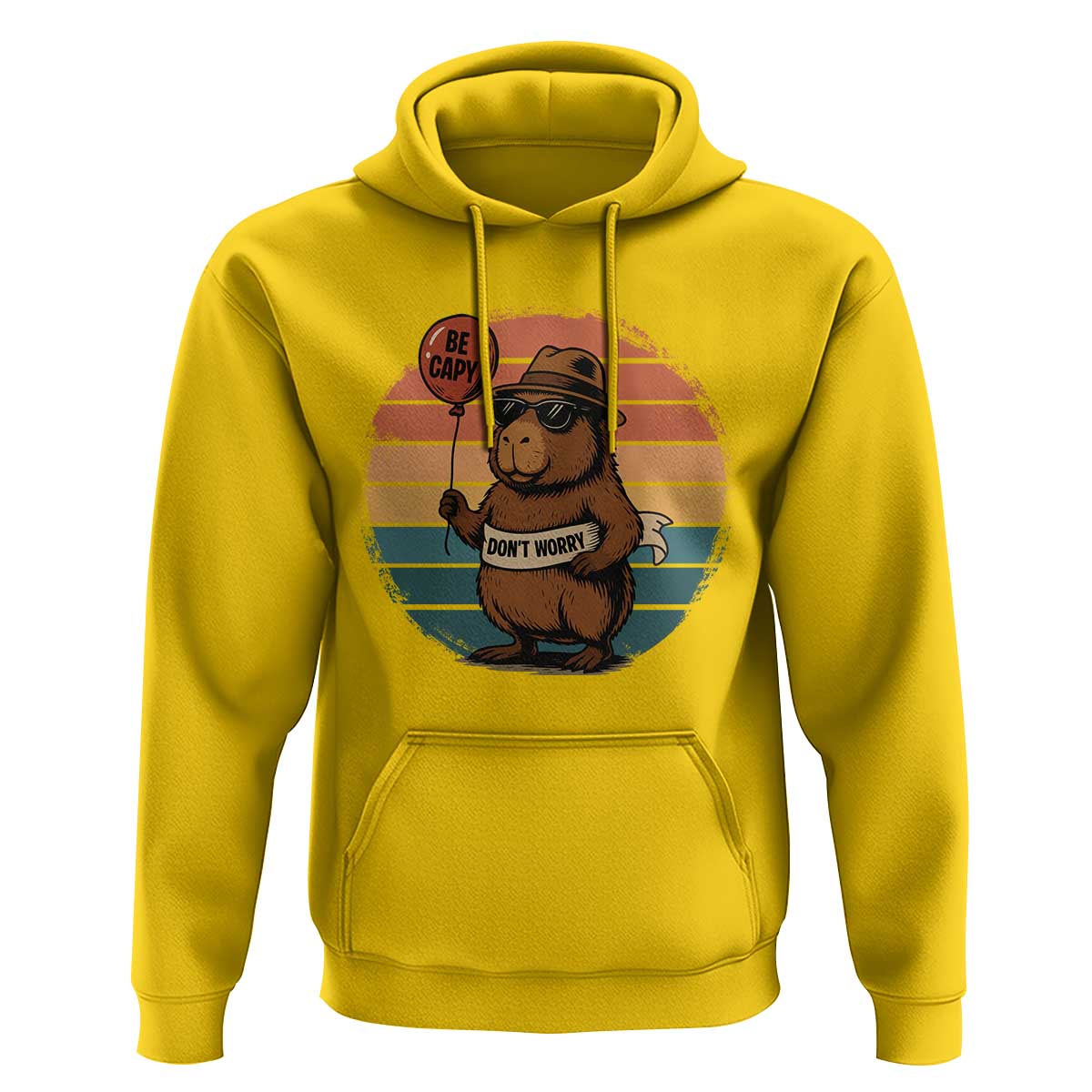 Funny Capybara Hoodie Be Capy Do Not Worry For Animal Lovers - Wonder Print Shop