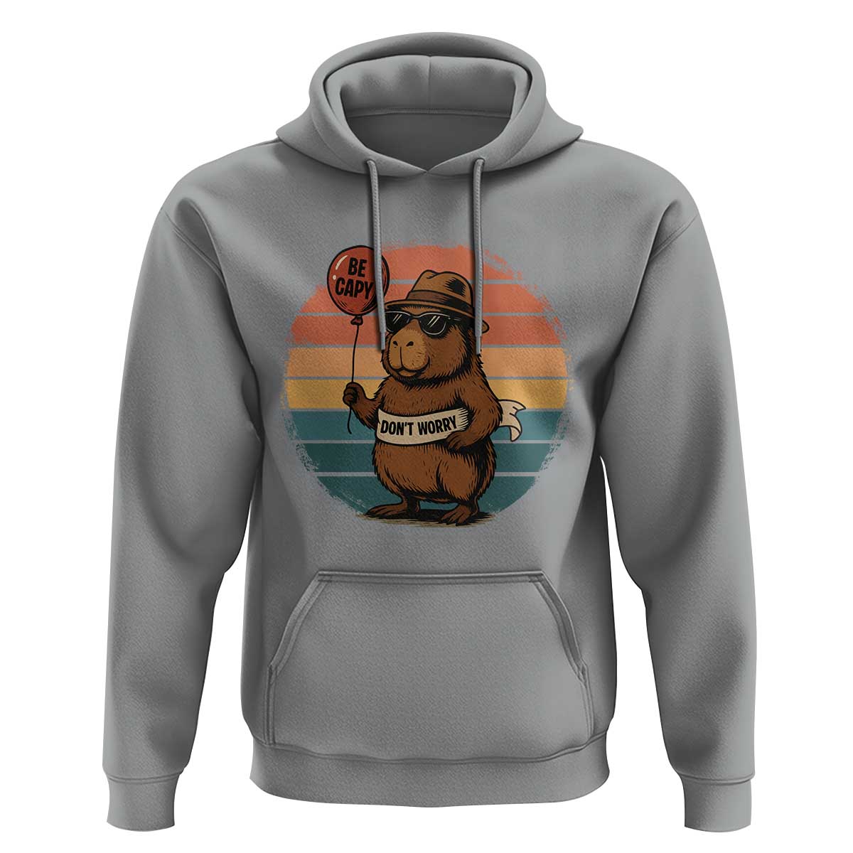 Funny Capybara Hoodie Be Capy Do Not Worry For Animal Lovers - Wonder Print Shop