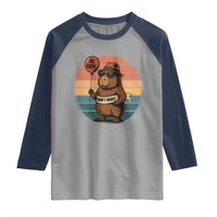Funny Capybara Raglan Shirt Be Capy Do Not Worry For Animal Lovers - Wonder Print Shop