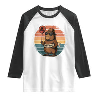 Funny Capybara Raglan Shirt Be Capy Do Not Worry For Animal Lovers - Wonder Print Shop