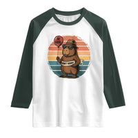 Funny Capybara Raglan Shirt Be Capy Do Not Worry For Animal Lovers - Wonder Print Shop