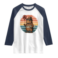 Funny Capybara Raglan Shirt Be Capy Do Not Worry For Animal Lovers - Wonder Print Shop