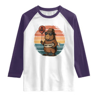 Funny Capybara Raglan Shirt Be Capy Do Not Worry For Animal Lovers - Wonder Print Shop