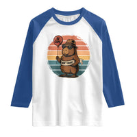 Funny Capybara Raglan Shirt Be Capy Do Not Worry For Animal Lovers - Wonder Print Shop