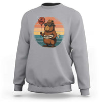 Funny Capybara Sweatshirt Be Capy Do Not Worry For Animal Lovers - Wonder Print Shop