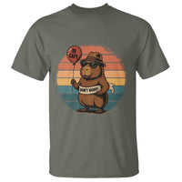 Funny Capybara T Shirt Be Capy Do Not Worry For Animal Lovers - Wonder Print Shop