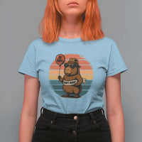 Funny Capybara T Shirt For Women Be Capy Do Not Worry For Animal Lovers - Wonder Print Shop