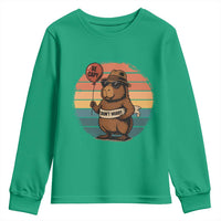 Funny Capybara Youth Sweatshirt Be Capy Do Not Worry For Animal Lovers - Wonder Print Shop