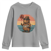 Funny Capybara Youth Sweatshirt Be Capy Do Not Worry For Animal Lovers - Wonder Print Shop