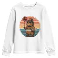 Funny Capybara Youth Sweatshirt Be Capy Do Not Worry For Animal Lovers - Wonder Print Shop