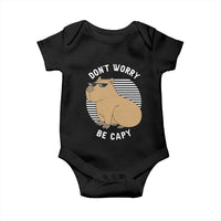 Funny Capybara Baby Onesie Do Not Worry Be Capy Chill Animal Lover Gift - Wonder Print Shop