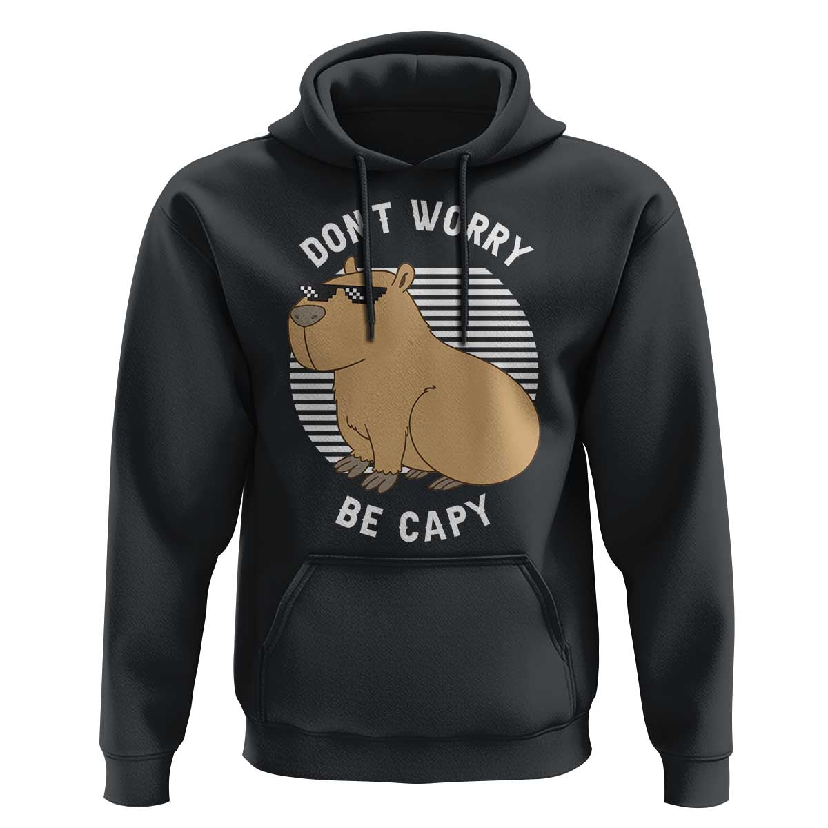 Funny Capybara Hoodie Do Not Worry Be Capy Chill Animal Lover Gift - Wonder Print Shop