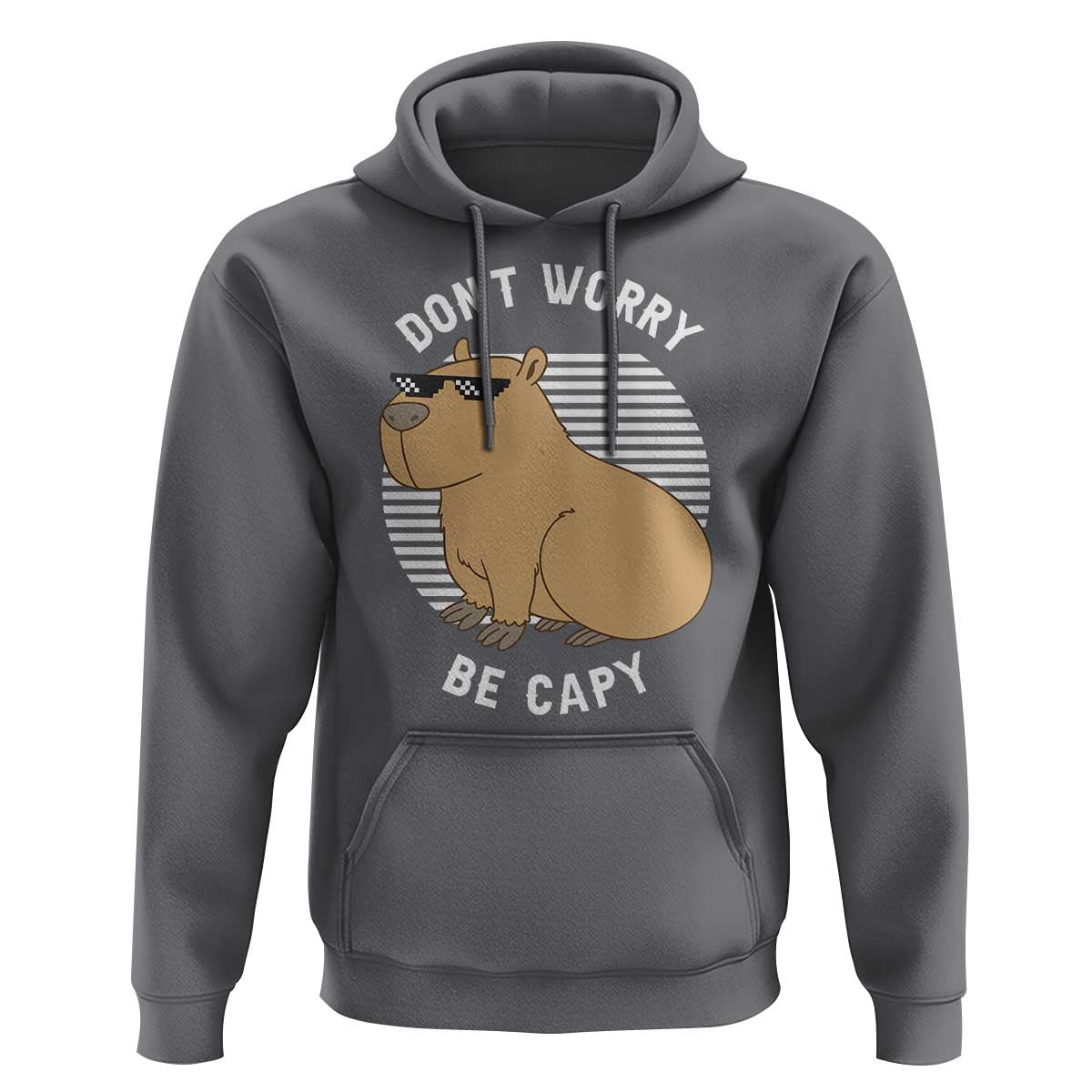 Funny Capybara Hoodie Do Not Worry Be Capy Chill Animal Lover Gift - Wonder Print Shop