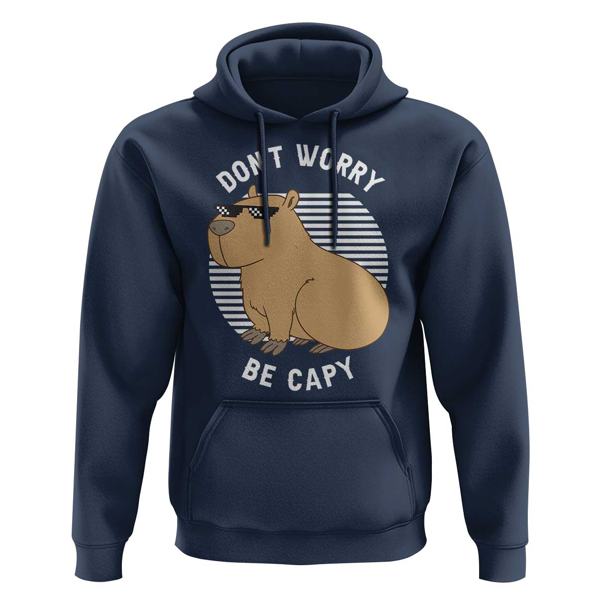 Funny Capybara Hoodie Do Not Worry Be Capy Chill Animal Lover Gift - Wonder Print Shop