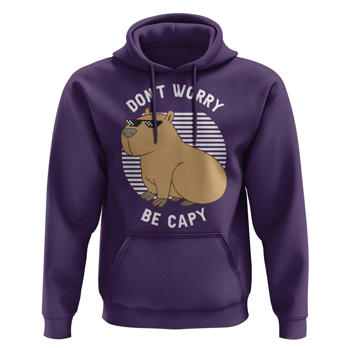 Funny Capybara Hoodie Do Not Worry Be Capy Chill Animal Lover Gift - Wonder Print Shop